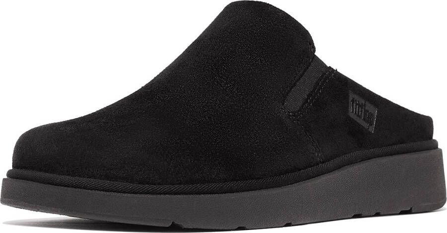 FitFlop Gen-FF Closed Back Mule Suede ZWART