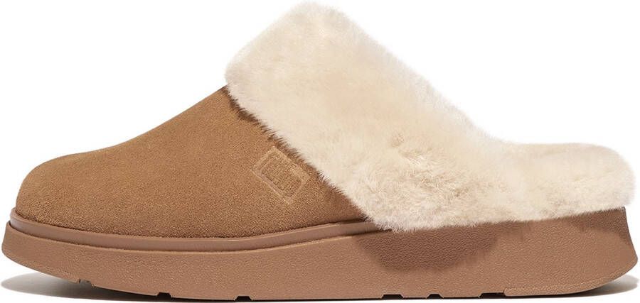 FitFlop Gen-FF Shearling Suede Slippers Pantoffels BRUIN