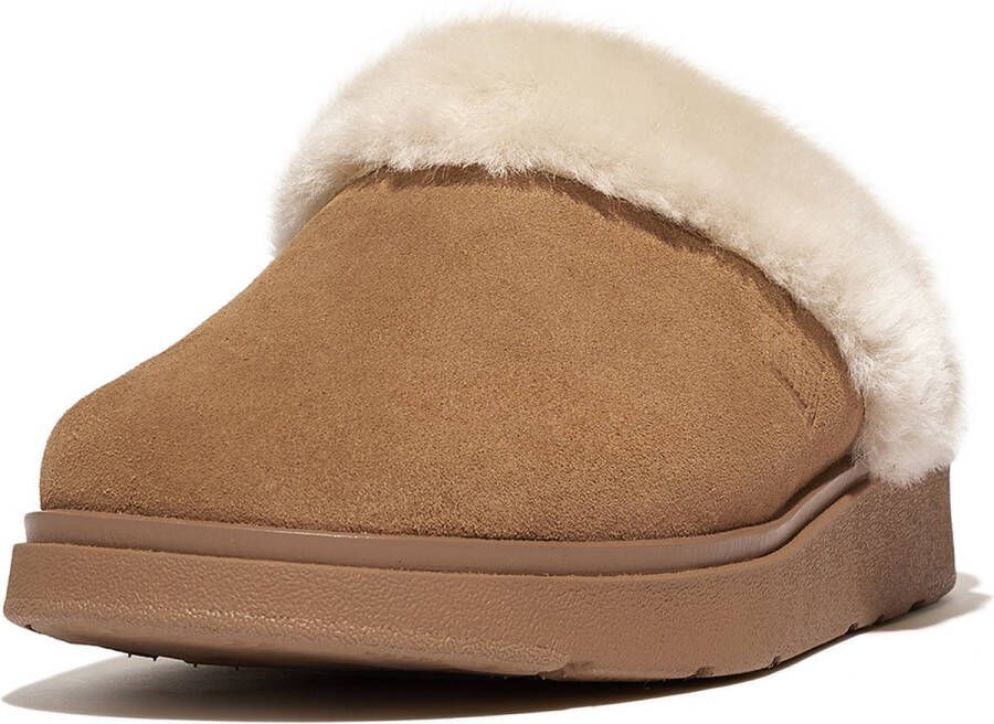 FitFlop Gen-FF Shearling Suede Slippers Pantoffels BRUIN