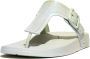 FitFlop Iqushion Iridescent Adjustable Buckle Flip-Flops GROEN - Thumbnail 1