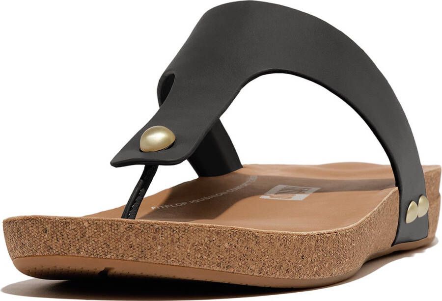 Fitflop Teenslippers IQUSHION LEATHER TOE-POST SANDALS