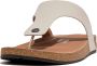 FitFlop Iqushion Men'S Leather Toe-Post Sandals GRIJS - Thumbnail 1