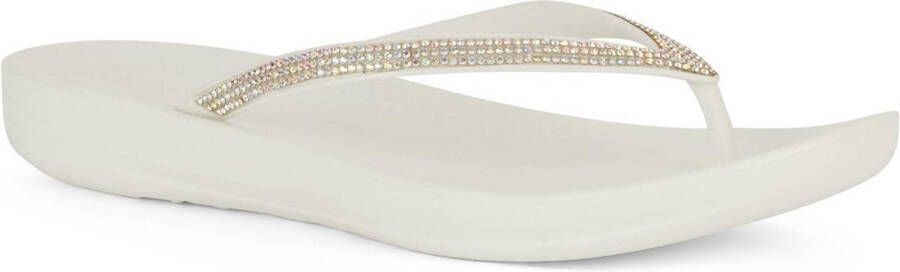 FitFlop ™ Iqushion™ Sparkle Urban White Slippers