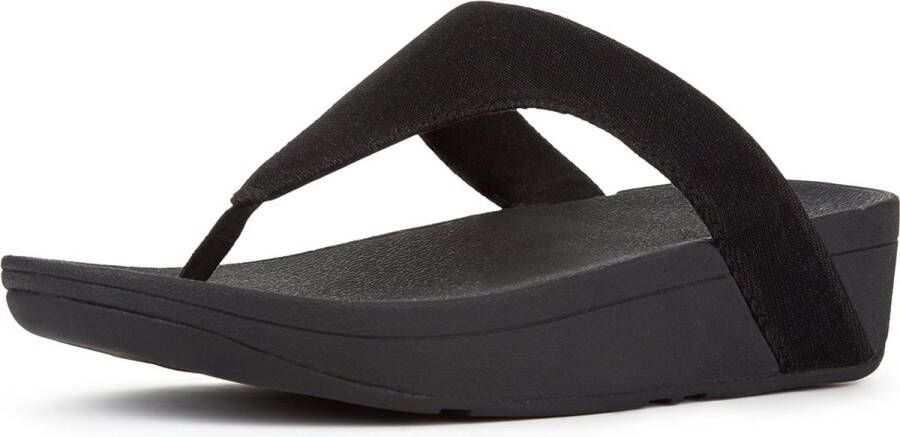 FitFlop Lottie Glitzy Toe Post ZWART