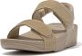 FitFlop Lulu Adjustable Shimmerlux Back-strap Sandalen Beige Vrouw - Thumbnail 1