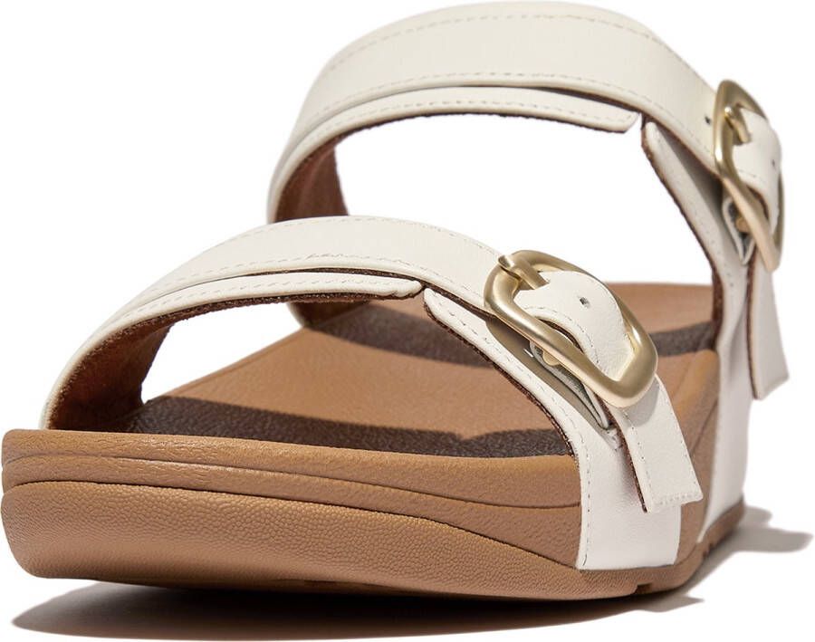 FitFlop Lulu Adjustable Slide Leather WIT