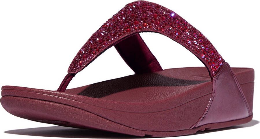 FitFlop Lulu Crystal-Mix Toe-Post Sandals PAARS