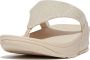 FitFlop Lulu Glitz-Canvas Toe-Post Sandals GOUD - Thumbnail 1