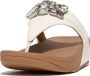 FitFlop Lulu Jewel-Deluxe Leather Toe-Post Sandals WIT - Thumbnail 1