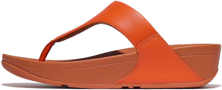 FitFlop Lulu Leather Toepost ORANJE