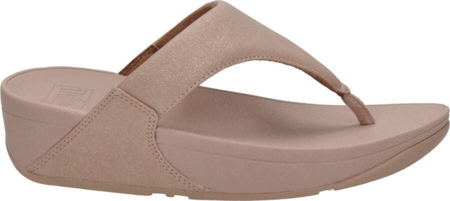 FitFlop Lulu Shimmer dames slipper Beige