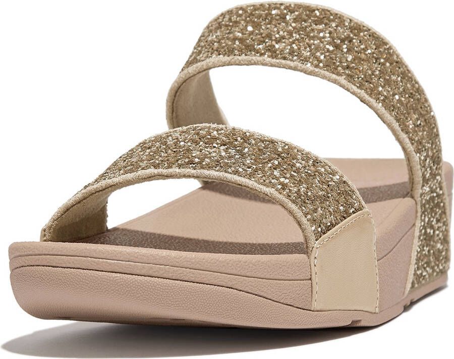 FitFlop Lulu Slide Glitter BEIGE