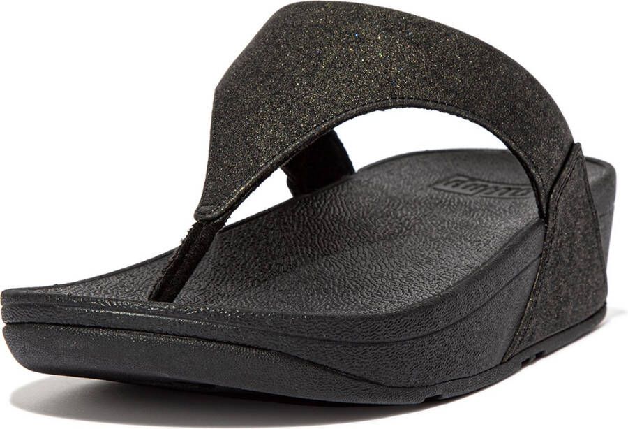 FitFlop Lulu Toe Post slippers zwart