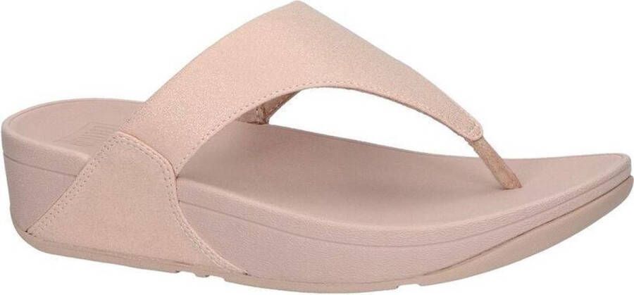 FitFlop Lulu Toe Post Sparkle Teenslippers roze