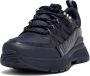 FitFlop Neo-D-Hyker Leather-Mix Outdoor Trainers ZWART - Thumbnail 1