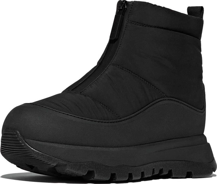 FitFlop Neo-D-Hyker Padded Quilted Boot Short (Zip) ZWART