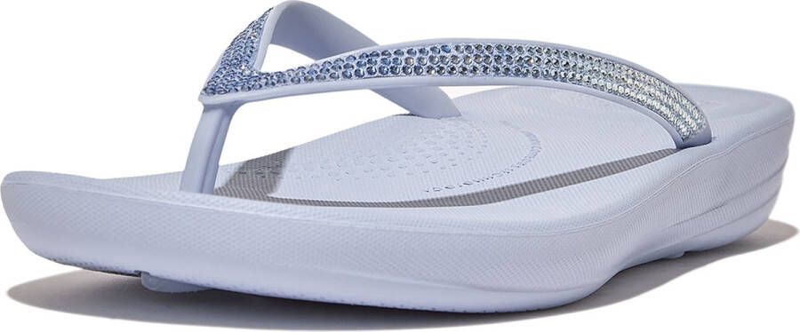 Fitflop Teenslippers IQUSHION OMBRE SPARKLE zomerschoen slippers poolslides met zachte tussenstuk voor de tenen