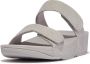 FitFlop Slipper Lulu Adjustable Shimmerlux Slides Zilver - Thumbnail 1