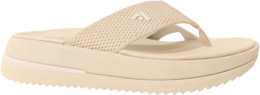 FitFlop Slipper Surf Two-Rone Webbing Toe-post Paris Beige