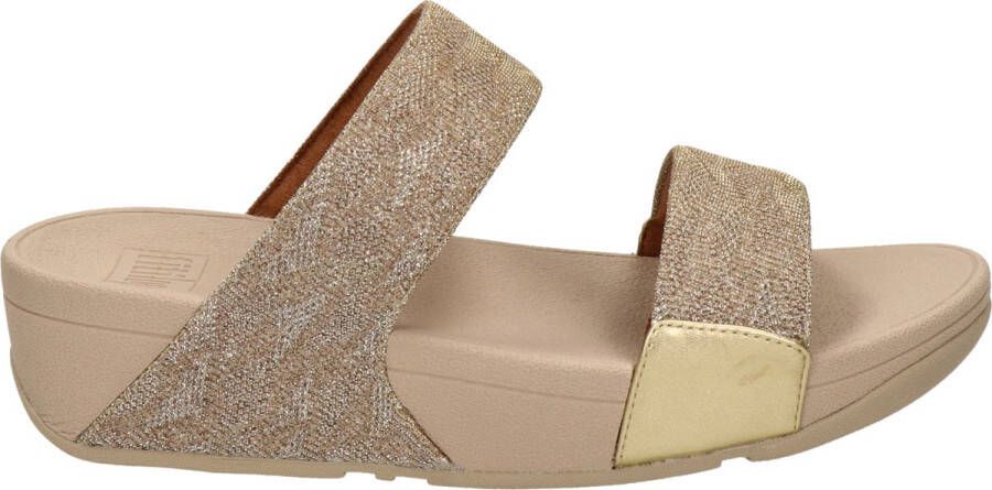 bladeren periscoop kraam FitFlop ™ Slippers Slides Dames Sandalen ET6 Blokhak Hoogte 4 cm Goud -  Schoenen.nl