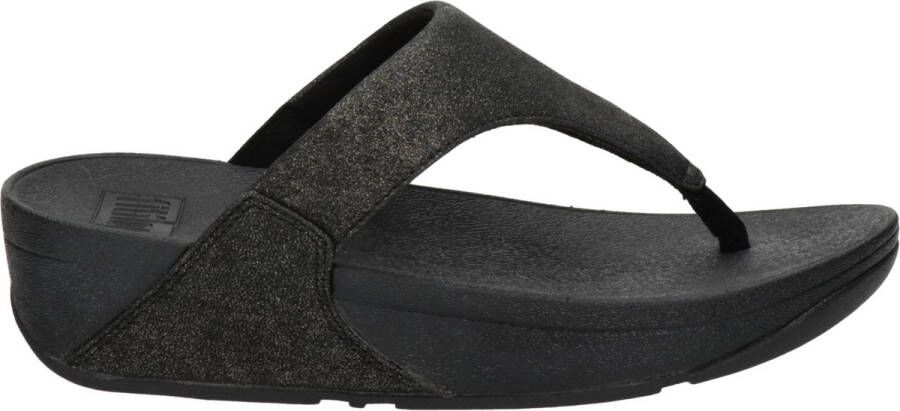 FitFlop Lulu Shimmer dames slipper Zwart