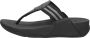 FitFlop ™ Vrouwen Rubber Slippers Teenslipper Walkstar Toe Post Zwart - Thumbnail 1