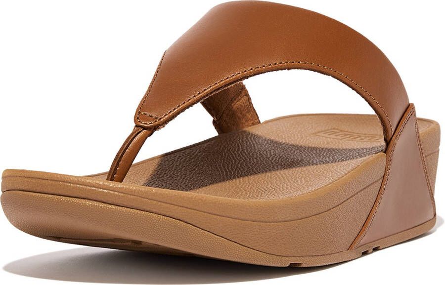 FitFlop Leren Teenslippers Brown Dames - Foto 1