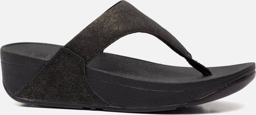 FitFlop Lulu Shimmer dames slipper Zwart