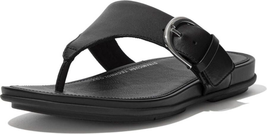 FitFlop ™ Graccie Toe Post Sandals All Black