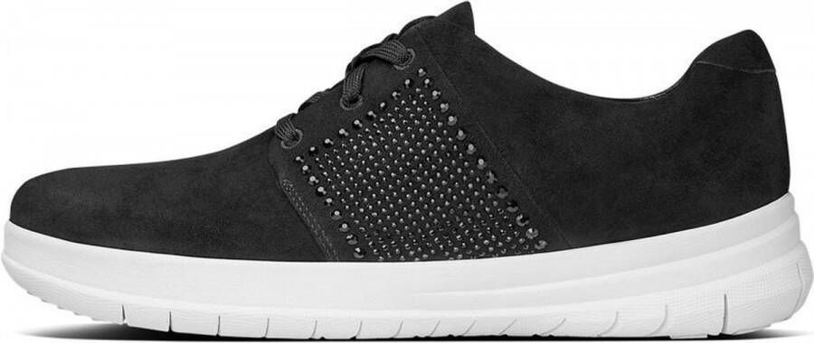 FitFlop Sporty Pop™ X Crystal Sneaker Suede Black