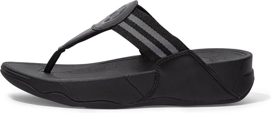 FitFlop ™ Vrouwen Rubber Slippers Teenslipper Walkstar Toe Post Zwart