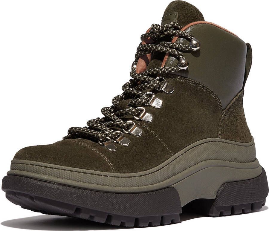 Fitflop Veterschoenen WYLDER SUEDE HIKER-LACE BOOTS Trekking boots veterschoenen met robuuste plateauzool