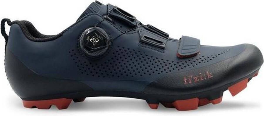 Fizik Terra X5 MTB Schoenen Heren dark blue brick red