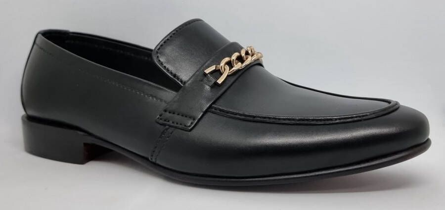 Hitman Schoenen FLEX Heren Instappers Heren Loafers Zwart Echt Leer