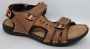 Hitman Schoenen FLICK Heren Sandalen Wandelsandalen Echt Leer Mustard - Thumbnail 8