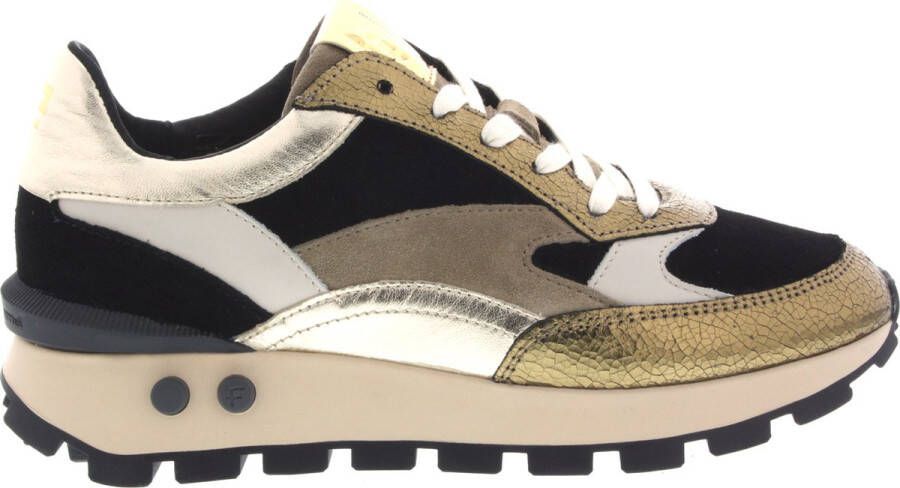 Floris van Bommel Dames Sneakers Blokki 04.00 Gold Goud