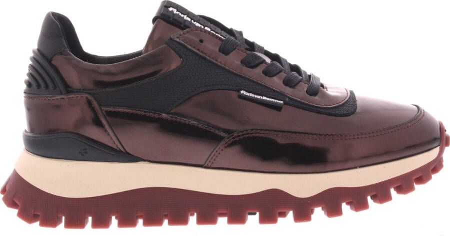 Floris van Bommel Dames Sneakers Grommi 01.05 Dark Brown Donkerbruin - Foto 2