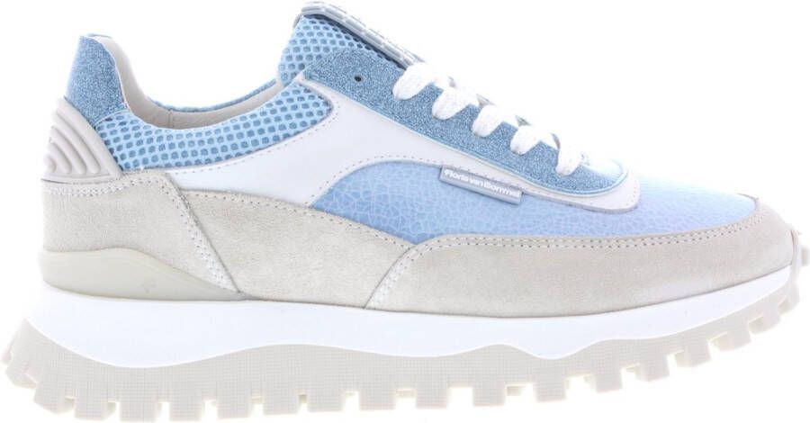 Floris van Bommel Dames Sneakers Grommi 01.15 Light Blue Lichtblauw