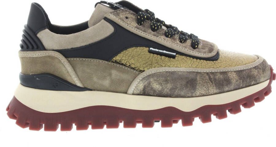 FLORIS VAN BOMMEL Lage Sneakers Dames Grommi 02.03 Maat: 39 Materiaal: Suède Kleur: Goud - Foto 2