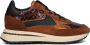 FLORIS VAN BOMMEL Lage Sneakers Dames Sumi 09.01 Maat: 39 Materiaal: Leer Kleur: Cognac - Thumbnail 1