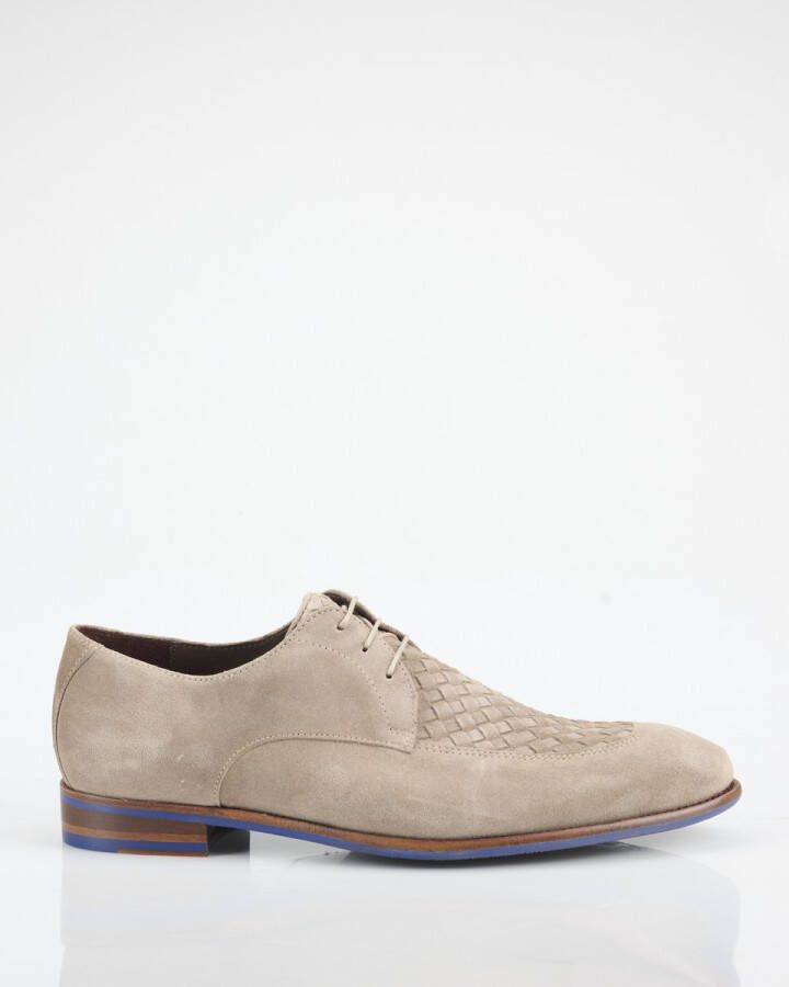 Floris van Bommel DE STAPPER 50.02 Heren veterschoenNette herenschoenen Taupe