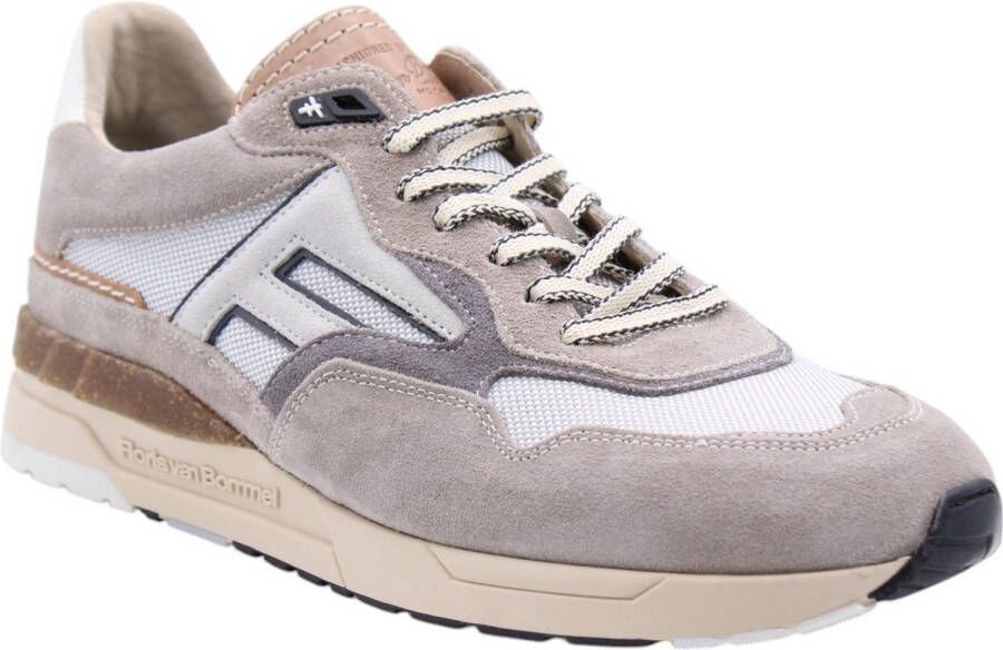 FLORIS VAN BOMMEL Lage Sneakers Heren Sfm-10153 De Runner Maat: 42⅔ Materiaal: Suède Kleur: Taupe