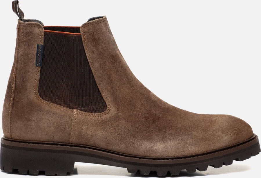 Floris van Bommel Floris van Chelsea boots Heren Boots Laarzen Herenschoenen Suède SFM-60018 Midden bruin