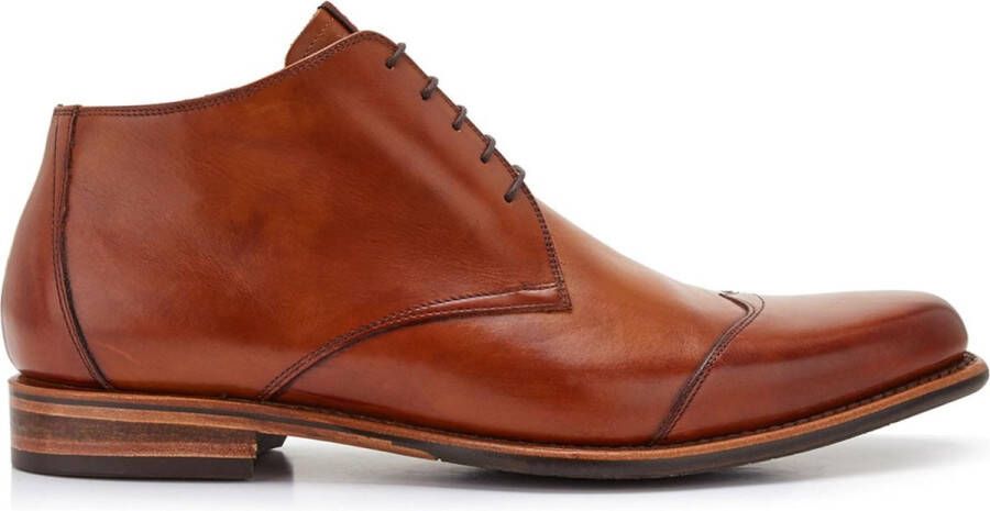 Floris van bommel 50007 De Marser 01.11 Cognac H-Wijdte Veter boots