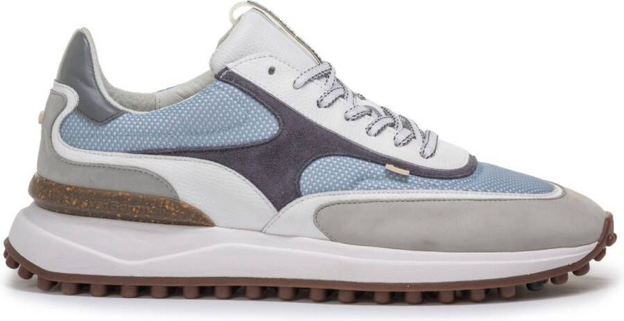 FLORIS VAN BOMMEL Lage Sneakers Heren Sfm-10207 Maat: 48⅔ Materiaal: Textiel Kleur: Blauw