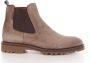 Floris van Bommel Taupe Suede Chelsea Boots Sfm-60018 Brown Heren - Thumbnail 10