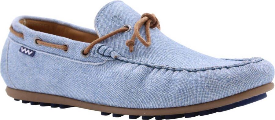 Floris van bommel 40028 De Kupster 04.04 Light Blue G+ Wijdte Instapschoenen