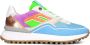 FLORIS VAN BOMMEL Lage Sneakers Dames Sfm-10128 Maat: 36 Materiaal: Textiel Kleur: Blauw - Thumbnail 1