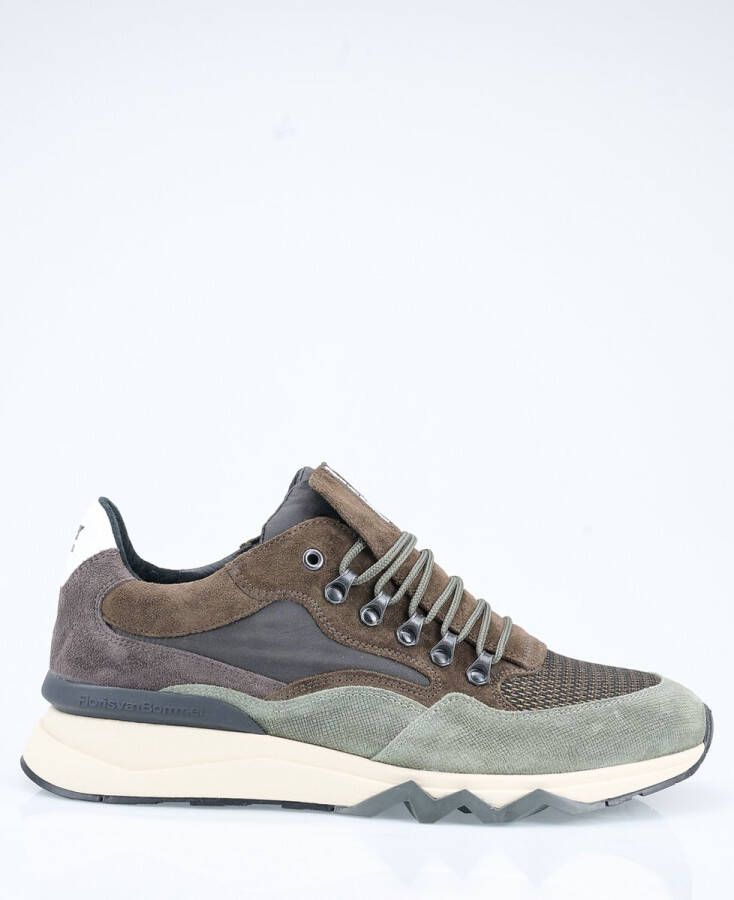 Floris van Bommel Sfm-10135 De Zager Sneakers Suède Heren Groen