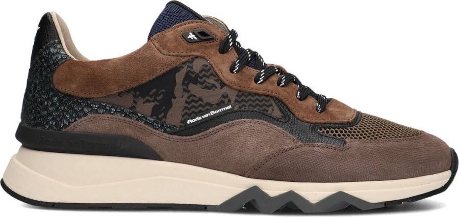 Floris van Bommel Sneakers Heren Lage sneakers Herenschoenen Suède SFM-10136 combi Cognac combi